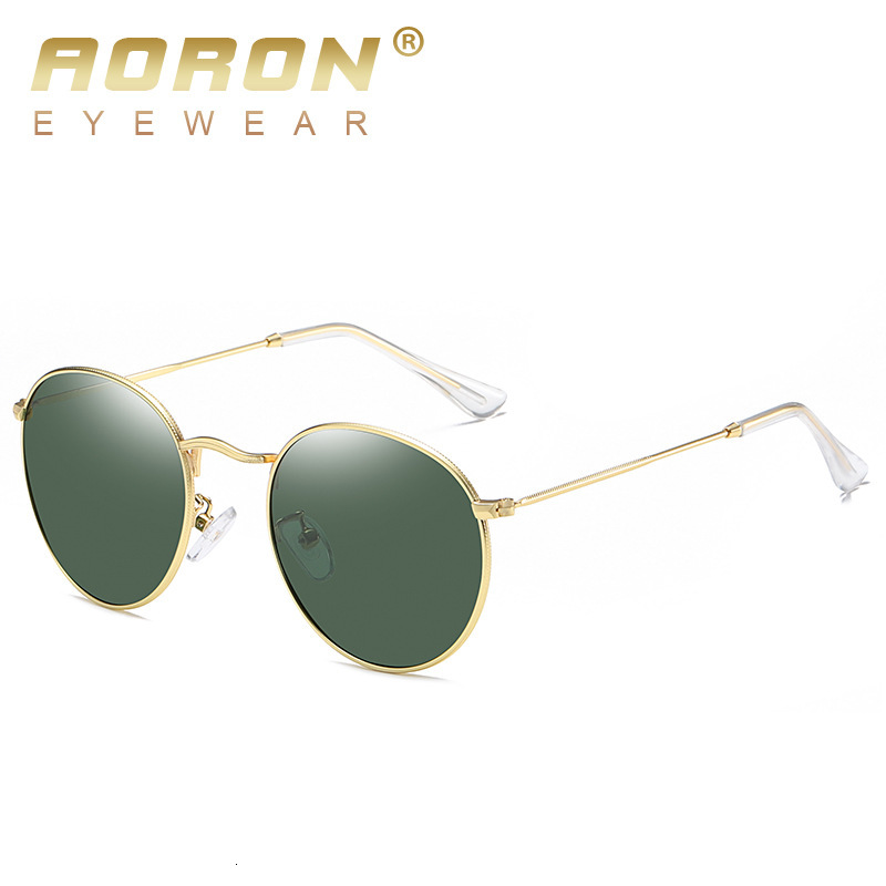 New Fashion Colorful Polarized Trendy Round Frame Metal designer sunglasses for women