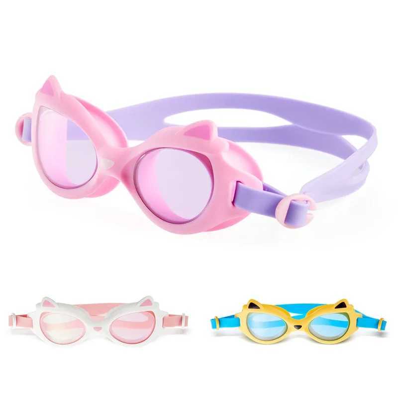 Professional Kids Swimming Goggles Frame Anti-UV Children HD Lenses Pool Glasses Eyewear Anti Fog Adjustable Head Strap Z250215