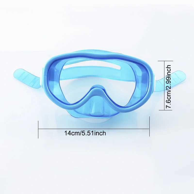 Kids Diving Mask Swim Mask Snorkeling Goggles Professional Gear with Nose Cover for Diving Pool Swim Universal Z250215