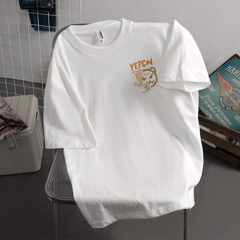 Designer Fashion Versatile Top Cotton Thick Round Neck Short Sleeve T-shirt Trendy 2025 Summer New Women Half Sleeve Loose