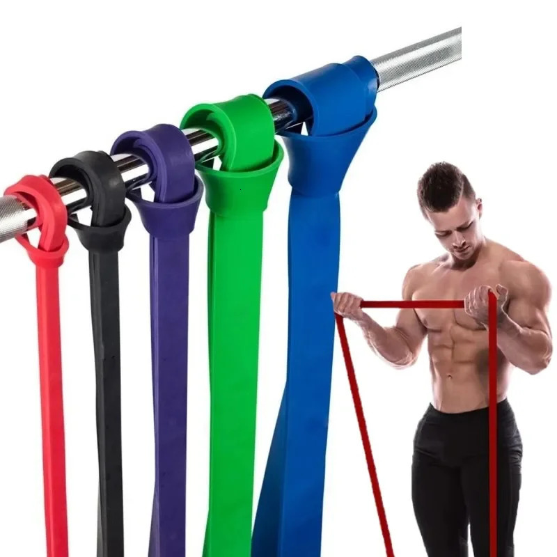 Hard latex resistance band elastic exercise strength pull up auxiliary Pilates fitness equipment training 250213