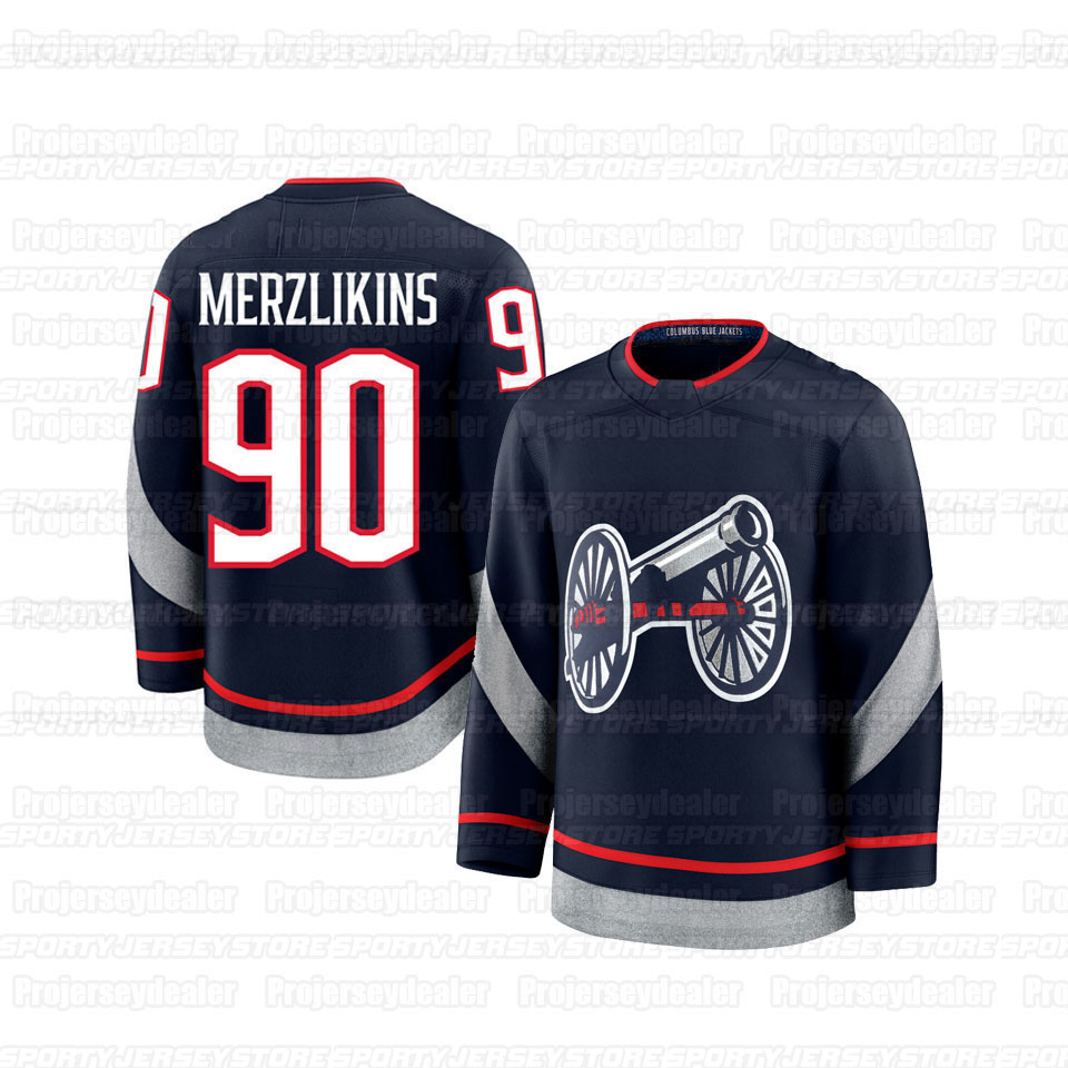 8 Zach Werenski 2025 Stadium Series Jerseys Johnny Gaudreau Jenner Kirill Marchenko Fantilli Mathieu Olivier Blue Sean Monahan Dmitri Voronkov