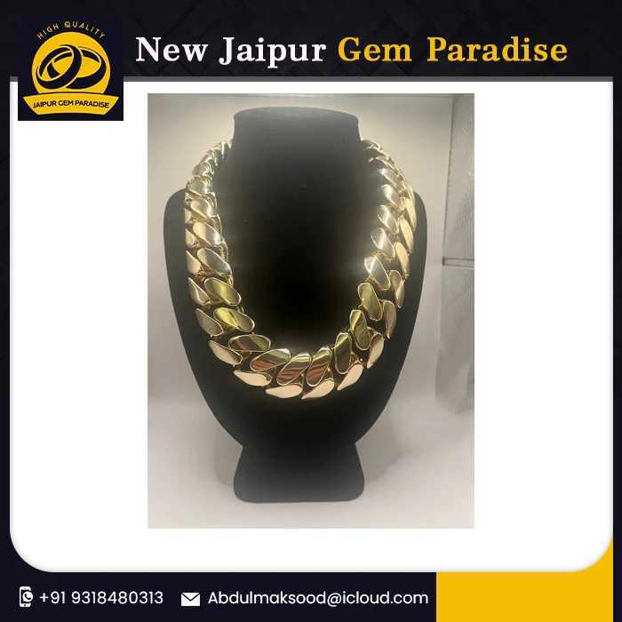 18mm Miami Cuban Link Chain 1 Kg- Heavy Solid Big Cuban Chain for Men Unisex Stainless Steel-gold Plated Fashion14k Gold