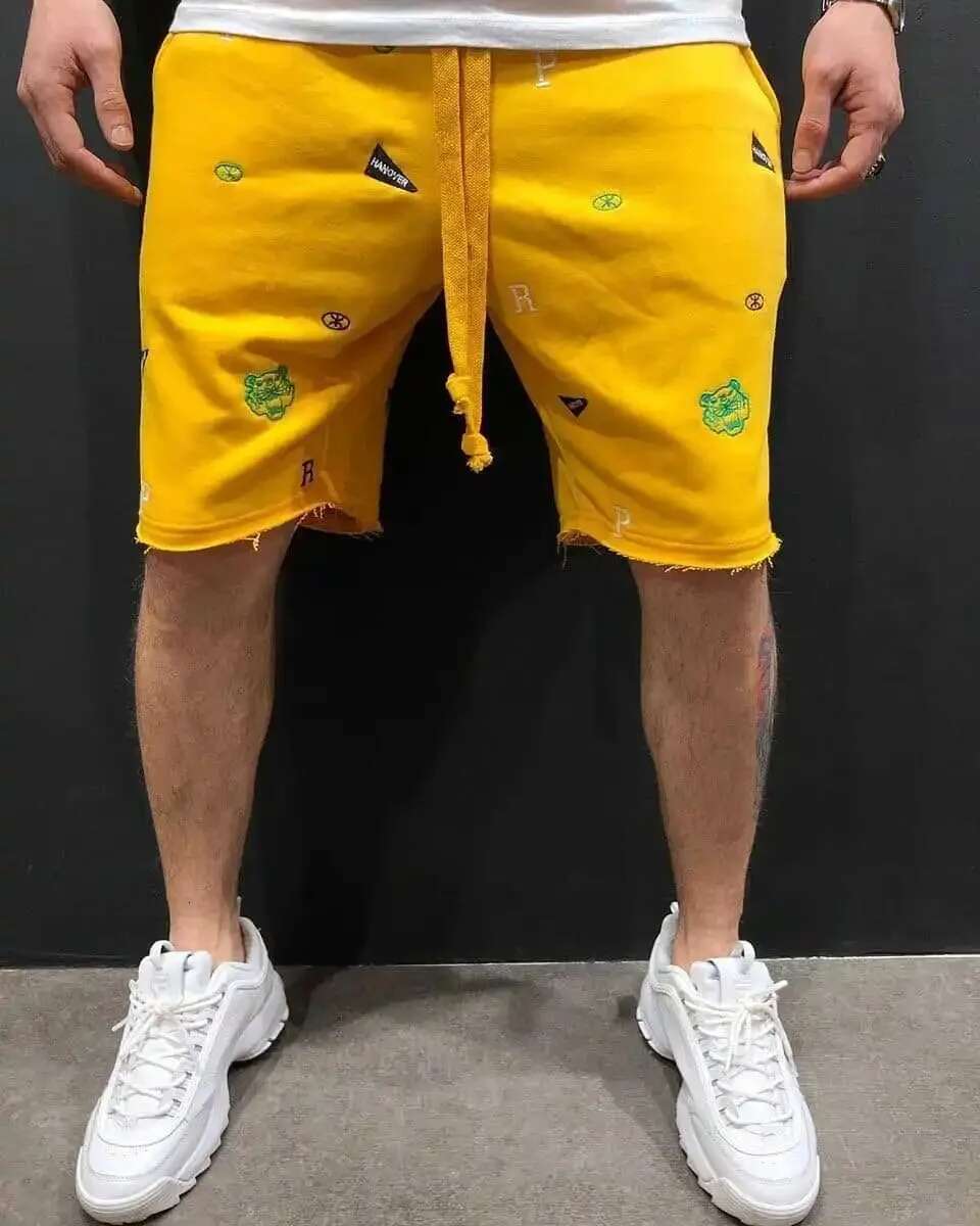 2024 New Spring Summer Shorts Relaxed Fit Breeches Bermuda Casual Pants Stick A Skin Social Cargo Short Men