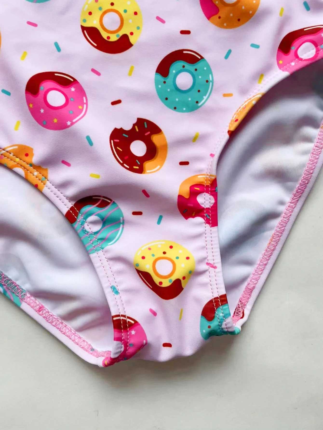 2024 Girls Ruffle Bikini Swimsuit Gradient Leopard Floral Animal Kids Swimwear Children Bikini Rainbow Bathing Set 455XJ250214