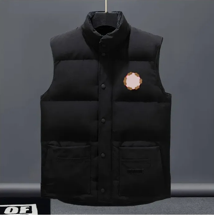 ner vests jacket from ss loose coat ss waistcoat feather material graphite gray black and white blue fashion trend couple coat gilet S25312