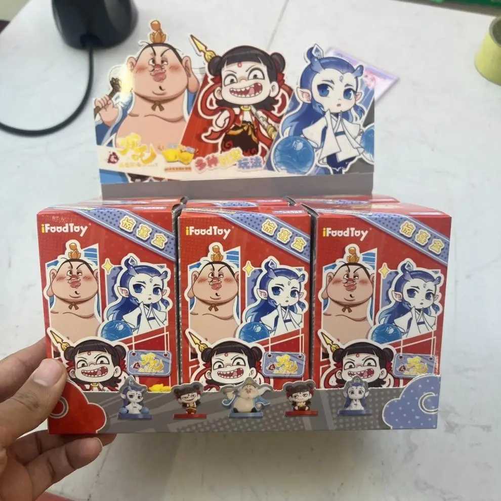 In Skock Blind Box Nezha Devil ChildS Sea Series Of Figure Ornaments Genuine Authorized Movies Save Birthday Gifts -1 Free shipping
