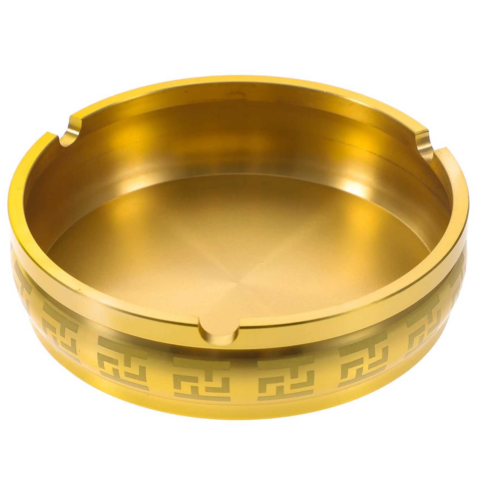 Simple Retro Metal Ashtray Ash Tray Decor Ashtray Tabletop Ash Holder Household Tabletop Ashtray Retro Living Room AshtrayT250215