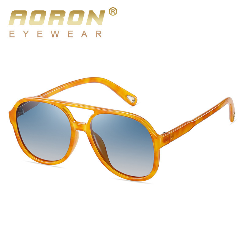 New round large frame men's and women's colorful fashion polarized TR90 designer sunglasses for women