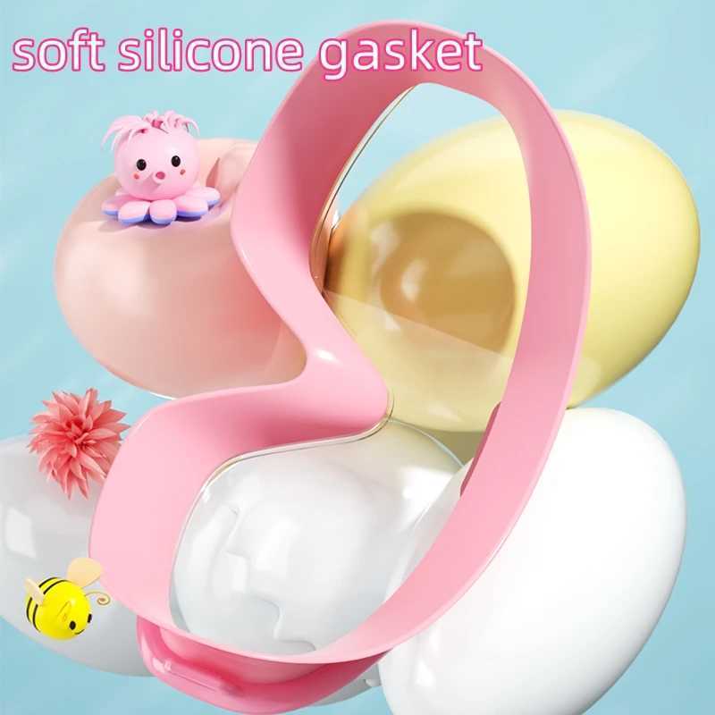 Kids Swimming Goggles Big Frame HD View Anti-fog Waterproof Childrens Swim Goggles Boys and Girls Multi-color to Choose Z250215