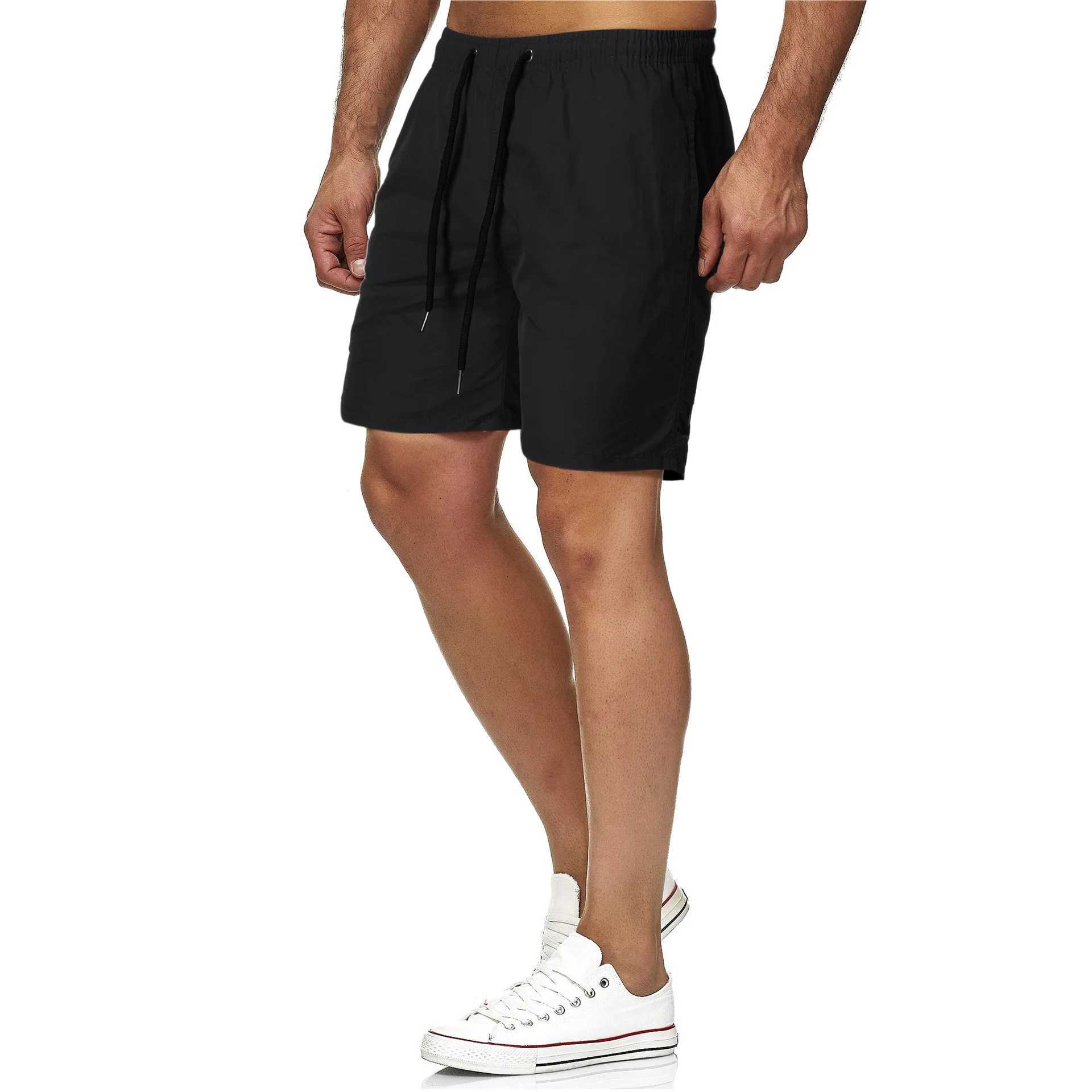 Swimming trunks men Summer Breeches board shorts Casual Bermuda Black White Boardshorts Homme Classic Clothing Beach Short Male W250215