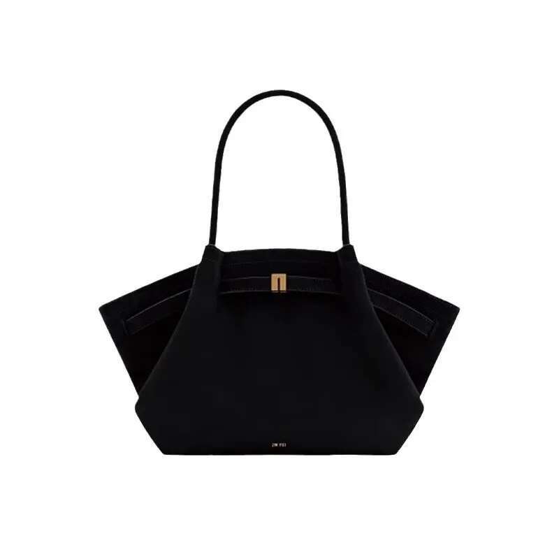 Large Size Chamois Leather Commuter Single Shoulder Slant Cross Underarm Tote Bag For Women Motorcycle Equipment Genuine Leather Gender Neutral BagVoy