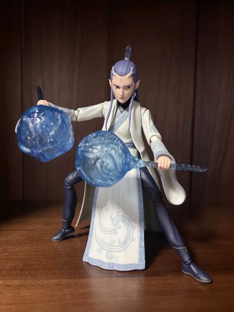Nezha 2 Conquers The Dragon King Shf And Zha Ao Bing 2025 Movie Anime Figure Joints Mobility Desktop Collect Model Gifts Genuine X250214