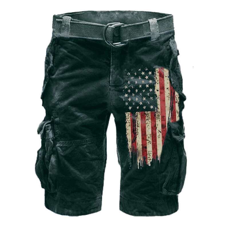Summer Shorts Men's Cargo Loose Outdoor Sports Nickel Pants Side Pocket Cotton Comfortable Plus Size Casual Shor