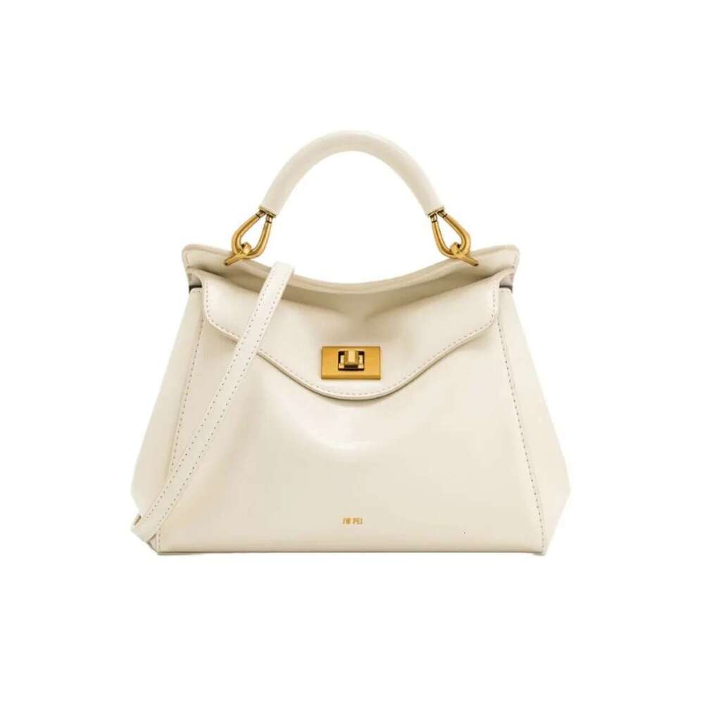 2025 Spring New Simple Fashion Leather Soft Clamshell Buckle Design Solid Color Women's Hand Bill Shoulder Crossbody Bag