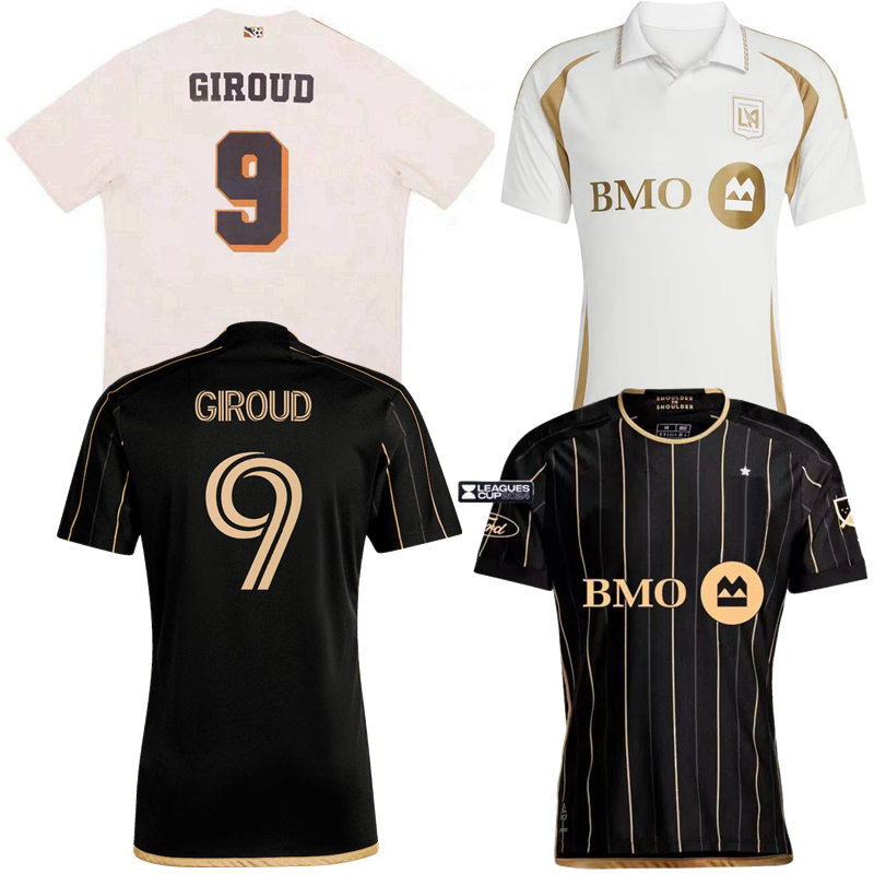 Los Angeles LA FC GIROUD BALE Soccer Jerseys 2024 2025 2026 ATUESTA CHIELLINI D.BOUANGA Player Fans version football men and kids shirt