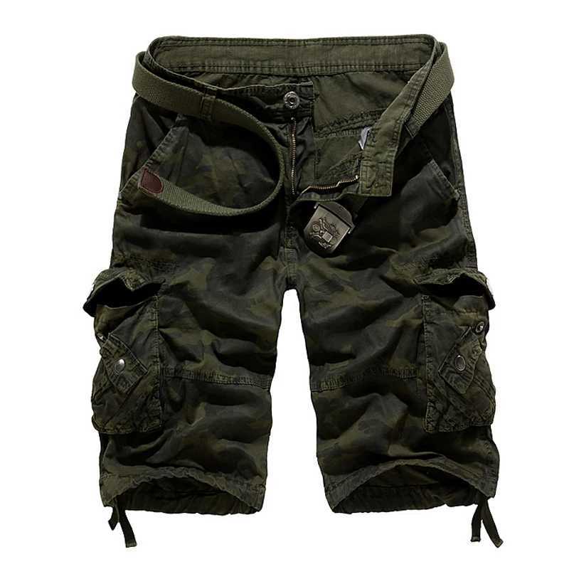 US Size 2025 New Camouflage Loose Cargo Shorts Men Cool Summer Military Camo Short Pants Homme Cargo Shorts W250621