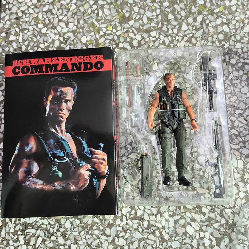 Terminator Figure NECA The Terminator Schwarzenegger Judgment Day T-800 Arnold Commando Action Figure Model Doll Christmas Gift W250214