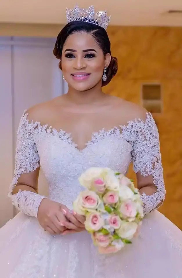 2025 Vintage A-line Bride Wedding Dresses Sheer O-neck Lace Appliques Tulle Women Bridal Gowns Vestido De Novia Robe Mariage