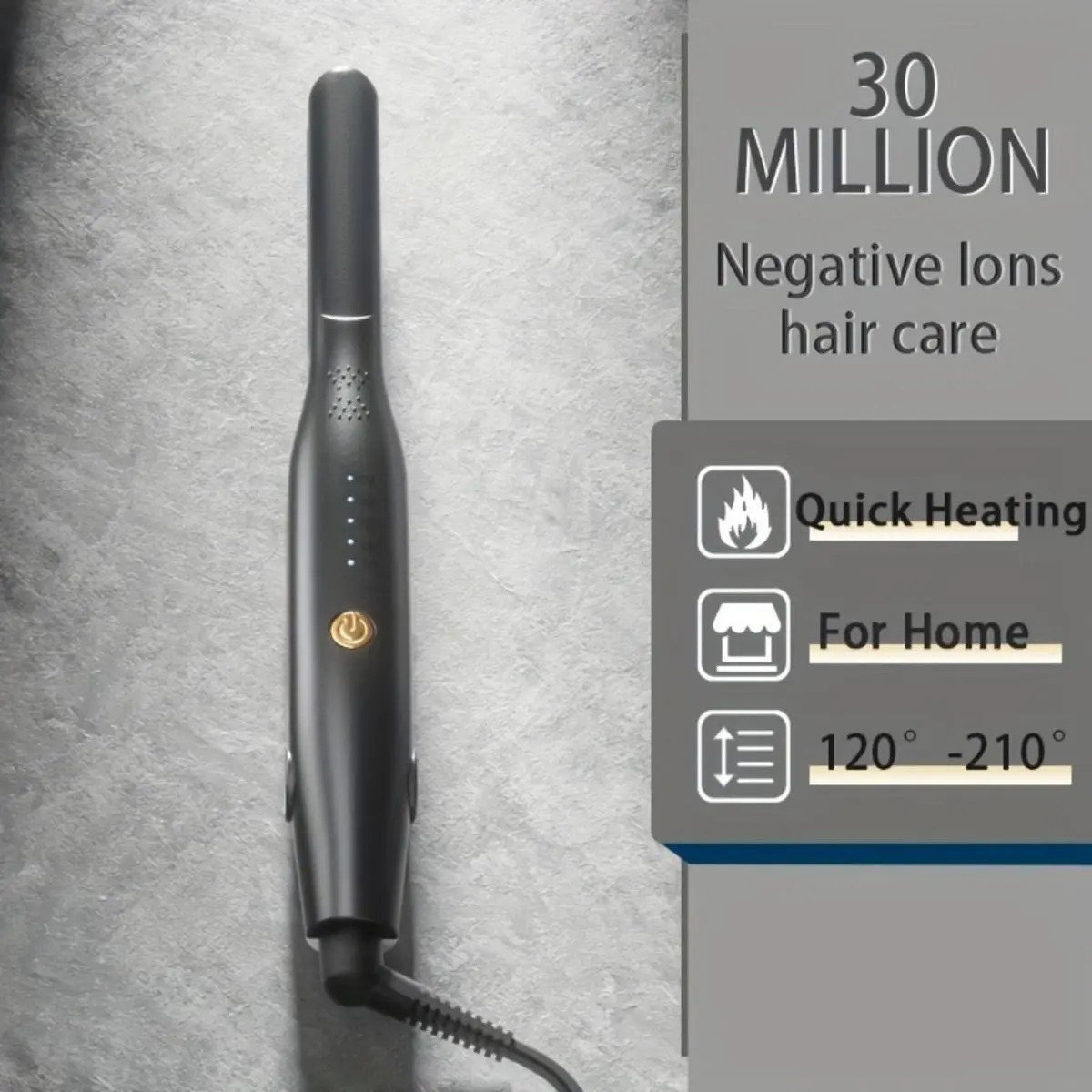 2 In 1 Hair Straightener Curling Iron Mini Pencil Flat Iron for Short Hair Beard StraighteneHome Hair Curlr Ceramic Hair Curlers 250214