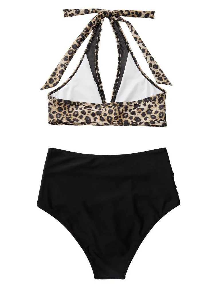 High Waist Bikini Set Sexy Push Up Swimsuit Women Black Beachwear Tummy Control Swimwear Adjustable Bathing Suit Bikinis 2024T250214