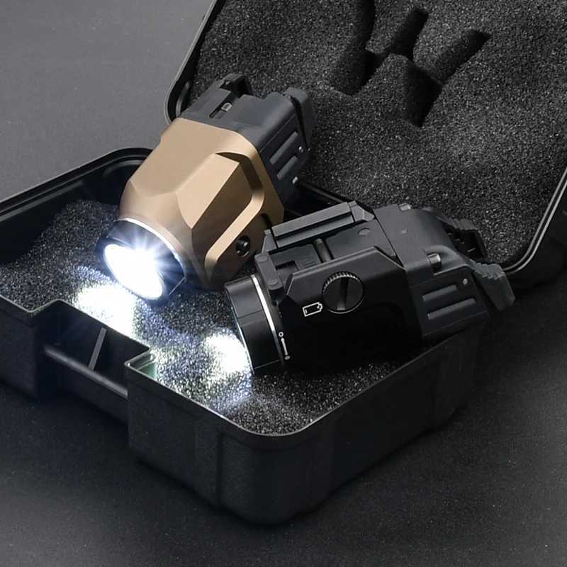 Tactical Metal TL Hanging Flashlight 800lumens White Strobe Light Hunting Weapon Pistol Light Airsoft Accories Fit 20MM Rail W250214