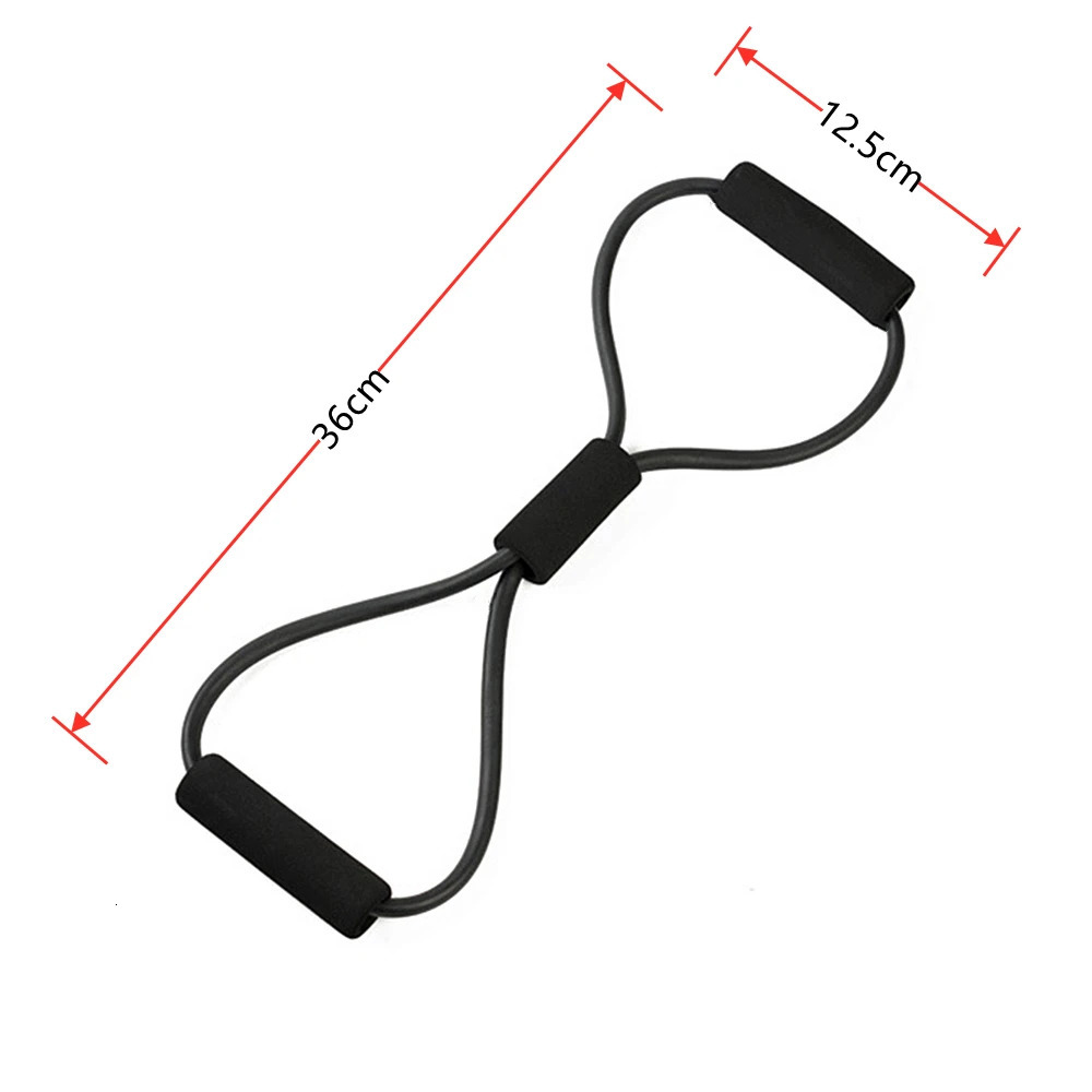 Fashion Yoga Resistance Bands Elastic Band Sports Exercise Puller 8shaped Chest Expander for Body Building Home Gym Fitness 250213