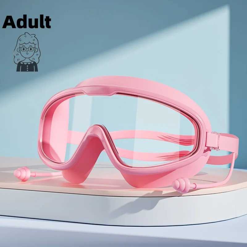 Swimming goggles with waterproof and anti fog high-definition professional diving goggles for adultboys and girls swimming sport Z250215