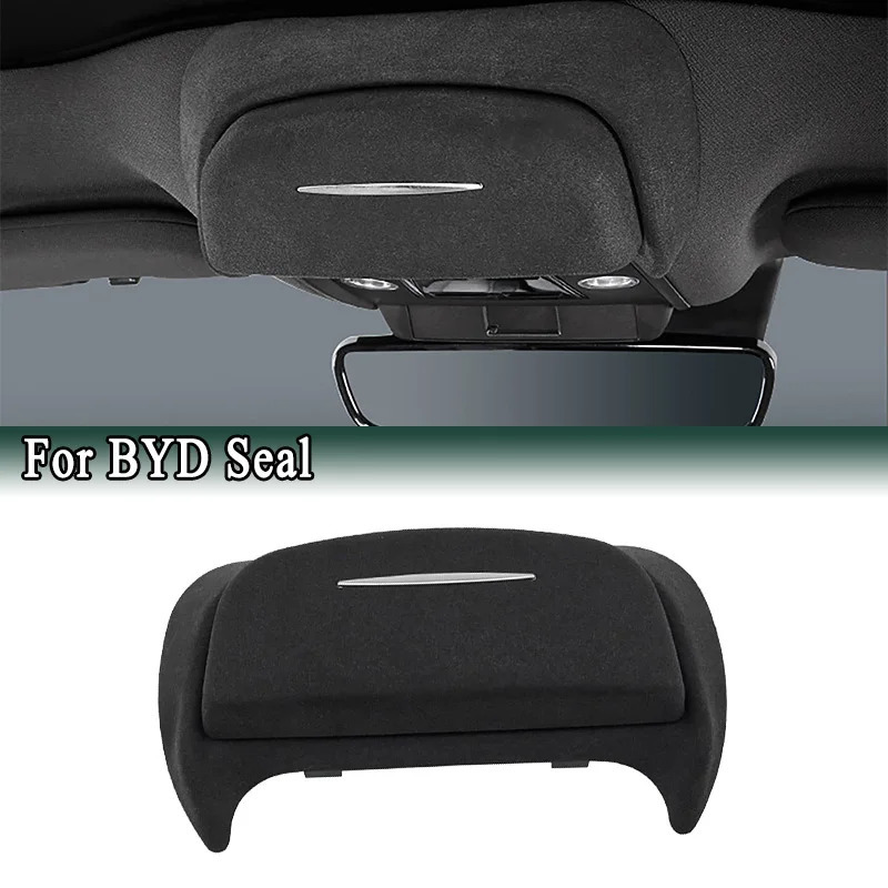 For BYD Seal Interior Glasses Case Black ABS/Suede Ceiling Sunglasses Storage Box Holder Interior Accessories 250213