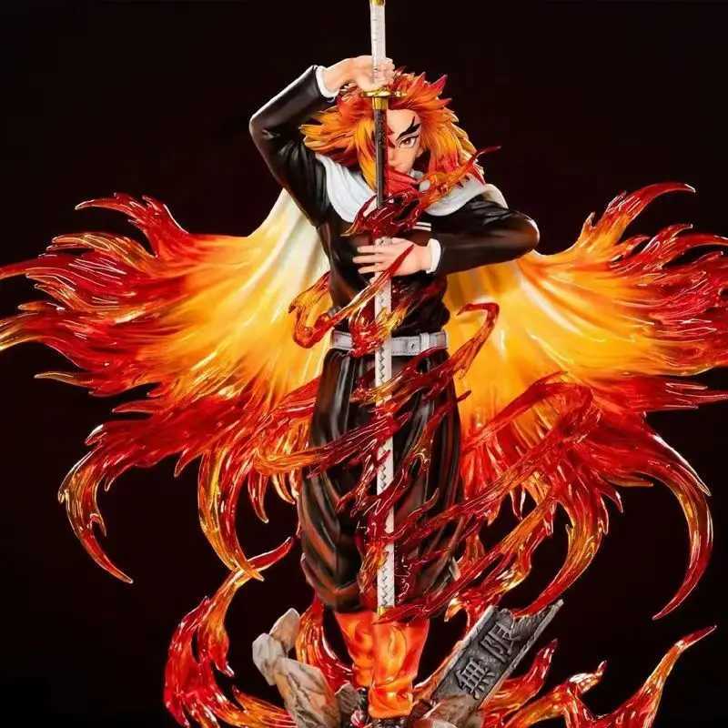 30cm Demon Slayer Figures Rengoku Kyoujurou Figures Anime Figure Pvc Model Statues Collection Room Decoration Table Toys Gifts W250214