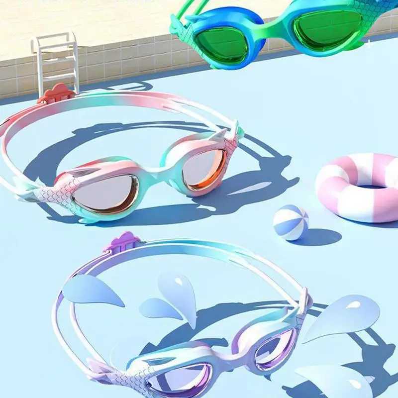 Cute Mermaid Swimming Goggles For Girl daughter Anti Fog No Leaking Swim Glasses Swim Pool Silicone Eyewear for Pool Beach Ocean Z250215