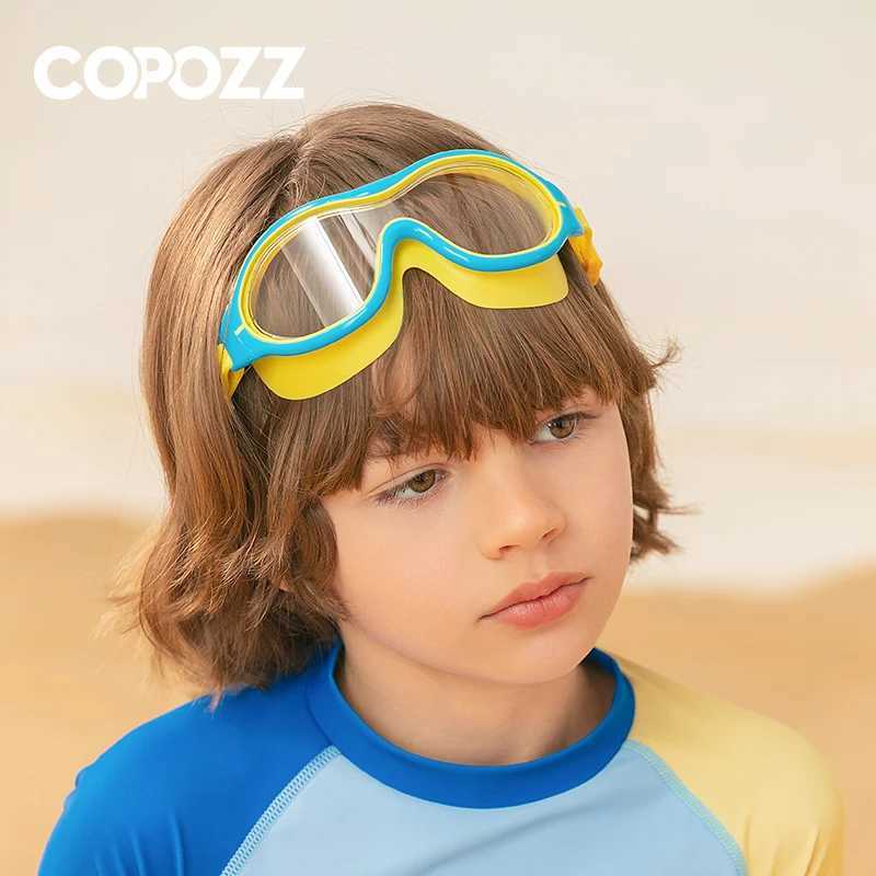 COPOZZ Adjustable Swimming Goggles For Kids Waterproof Professional Childrens Swim Glasses Anti-fog Child Eyewear With Box Z250215
