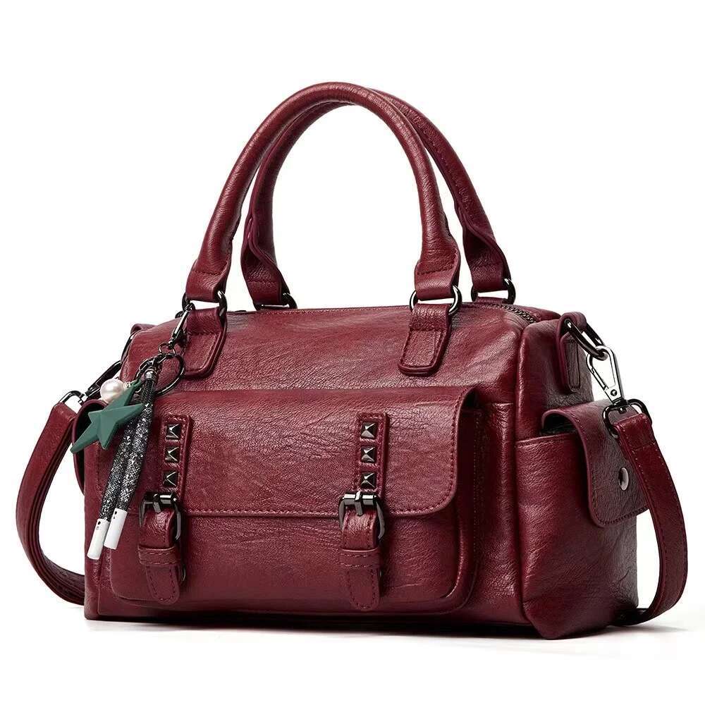 Genuine Brand Ladies Soft Leather Shoulder Bag Handbags Designer Hand Bags For Women 2024 New High Quality Sac