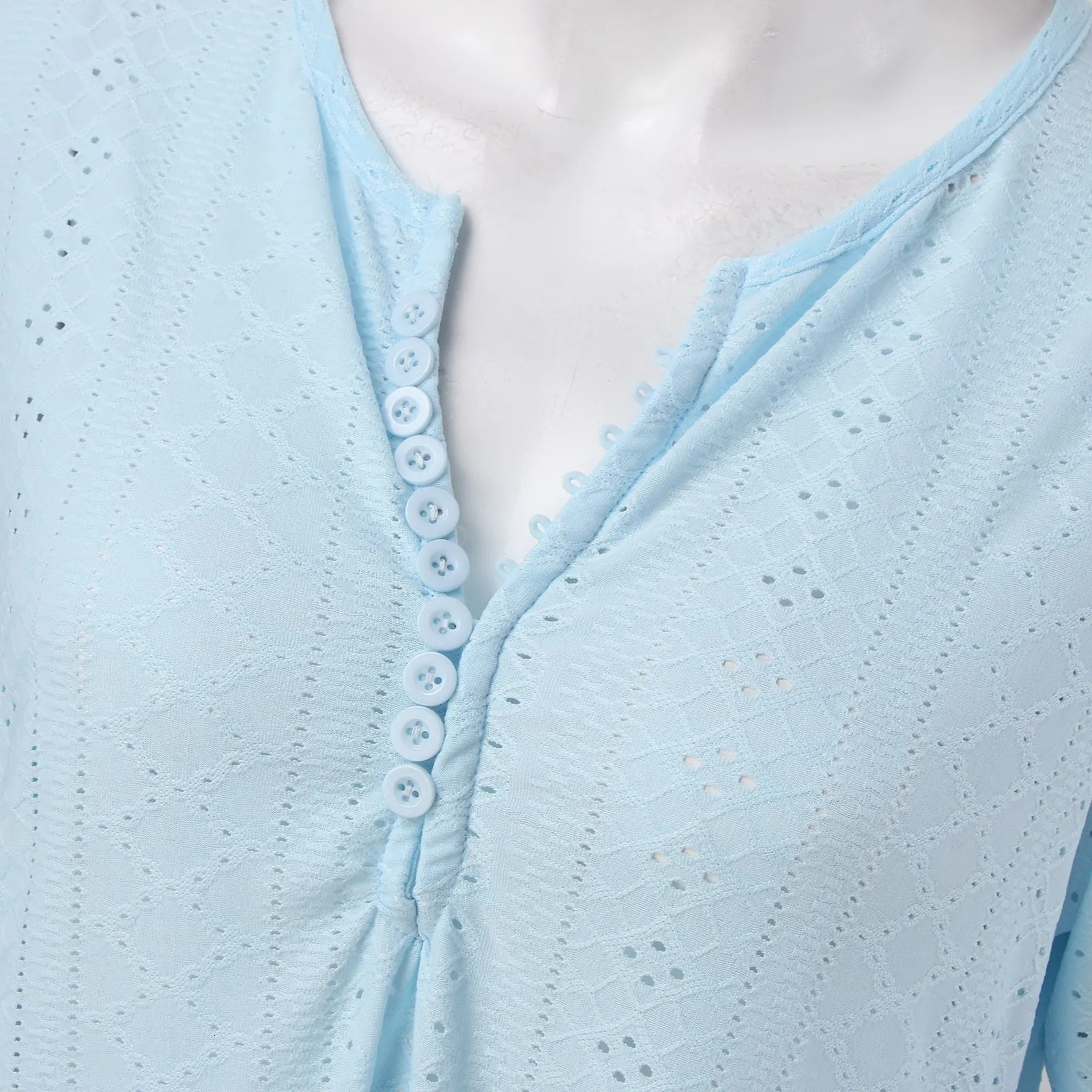 Womens Boho Style Long Dresses Casual Pleated Solid Lace Hollow Button Casual Dress Lace Up Bow Short Sleeve Sundress Dress 250213