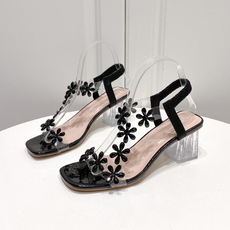 Women Sandals High Heel Fashion hot Dia wer Design Plus Size Versatile Triple Black Beige Gold Sier Free shipping