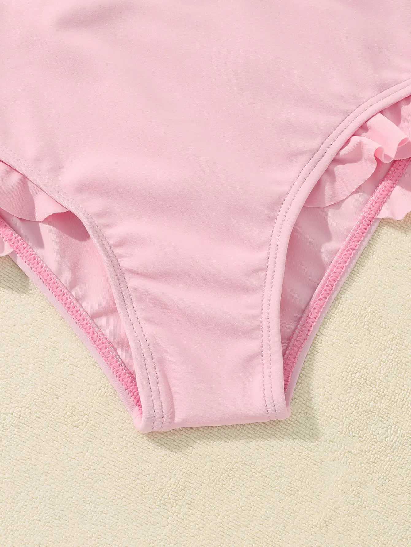 New Flower Print Girls Swimwear Bikinis 3 Pieces sand Swimsuit Suit s1005XJ250214