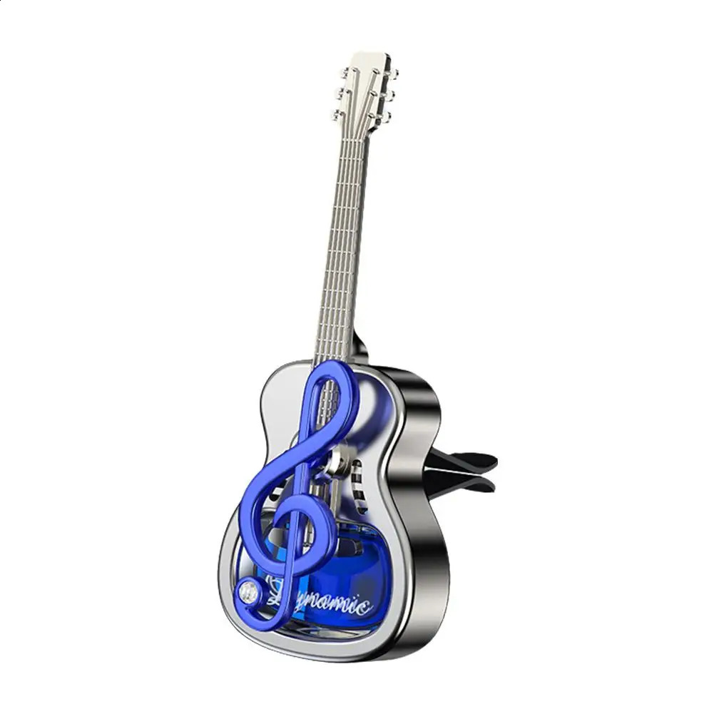 Creative Car Aroma Glass Bottle Can Be Filled Shape Guitar With Vent Air Fragrance Plating Aroma Decorations A4R7 250214