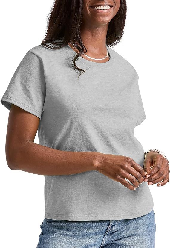 Designer Fashion Trend 2025 Summer Loose Solid Color Short Sleeve Women T-shirt Casual Round Neck Top