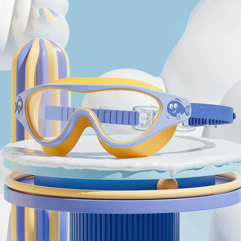 Swimming Goggles for Kids Waterproof and Anti Fog HD Diving Goggles Boys Girls Transparent PC Lenses Soft Frame Swim Equipment Z250215