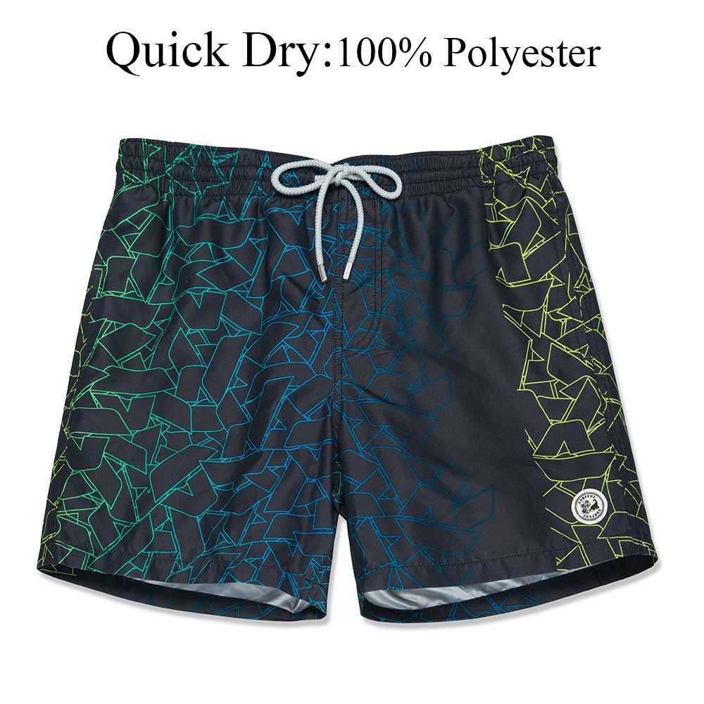 SURFCUZ Mens Swim Trunks Quick Dry Beach Board Shorts Swimwear Beachwear with Pockets and Mesh Lining Summer Mens Swim Shorts W250215