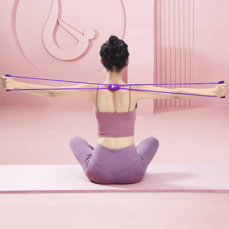 8figure Stretcher Stretch Open Shoulder and Chest Fitness Equipment Back Band Yoga 250213