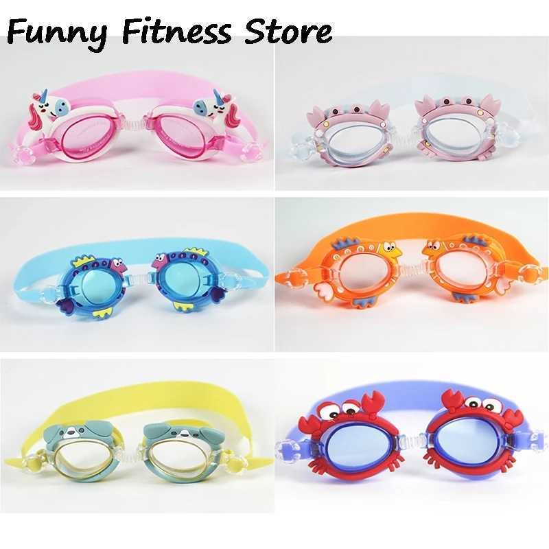 Children Lovely Swimming Glasses Waterproof Silicone Eyewear Professional Water Sports Goggles Boys Girls Eyeglasses Z250215