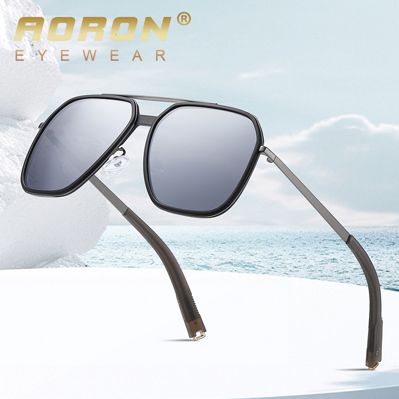 New Polarized Aluminum Magnesium with Large Frame for Men and Women, Color Changing Toad Glasses, Night Vision Driving designer Sunglasses