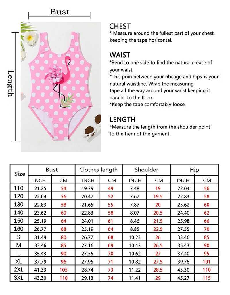 2024 Summer New Childrens Sleeveless Swimsuit Kids Cool Seaside Clothes Cute Polka Dot 3d Printed One-Piece Swimsuit For GirlsXJ250214