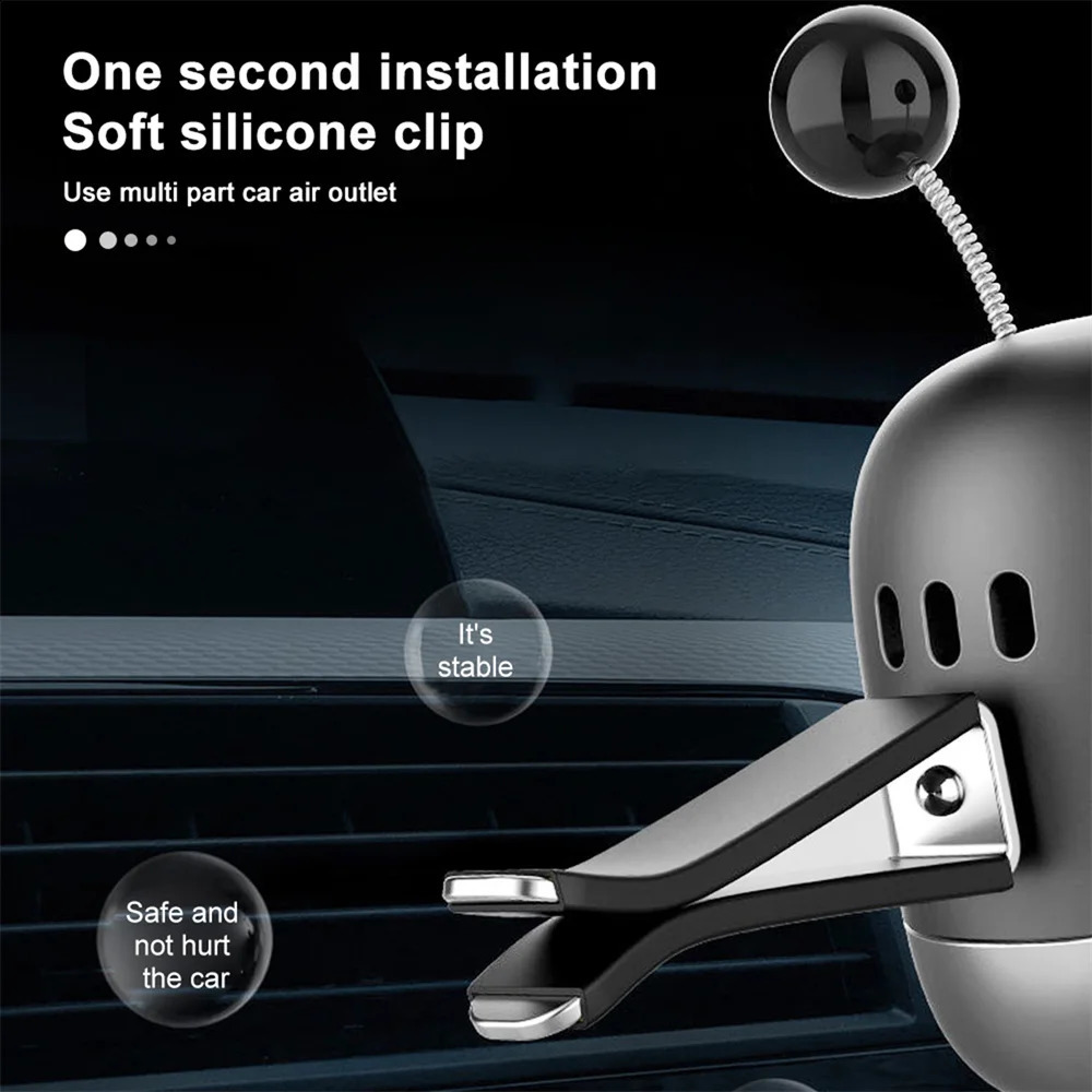 Send 3 Paste Car Aroma Car Inside Air Vent Clips Robot Decorative Ornaments Solid Fragrance Paste Air Freshener 250214