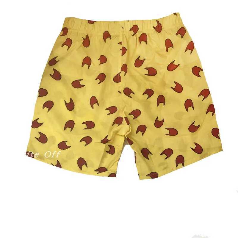 Blue Flame 3D Letter BEE Cat ClAWs Beach Pants Golf Mens and Womens Fashion Casual Trend Brand Trend Sports Shorts W250215