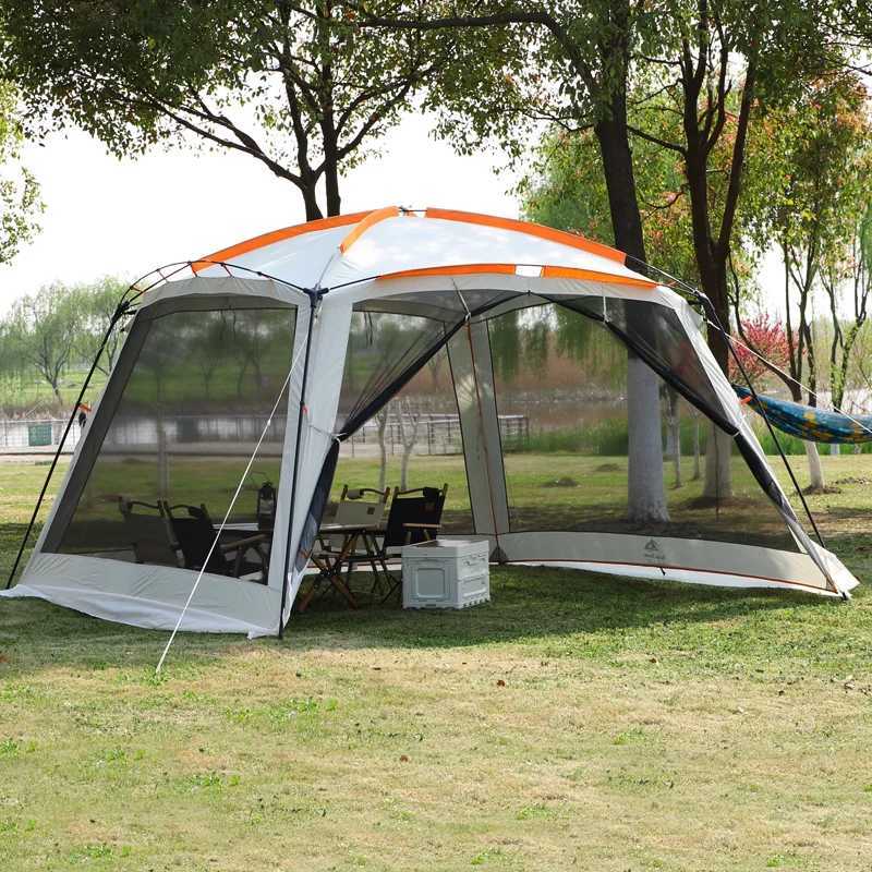 Multiplayer Camping Tent 4 Corners Garden Arbor Leisure Party Awning Barbecue Sun Shelter Large Gazebo Good Quality X250215