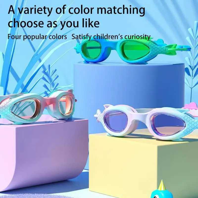 Cute Mermaid Swimming Goggles For Girl daughter Anti Fog No Leaking Swim Glasses Swim Pool Silicone Eyewear for Pool Beach Ocean Z250215