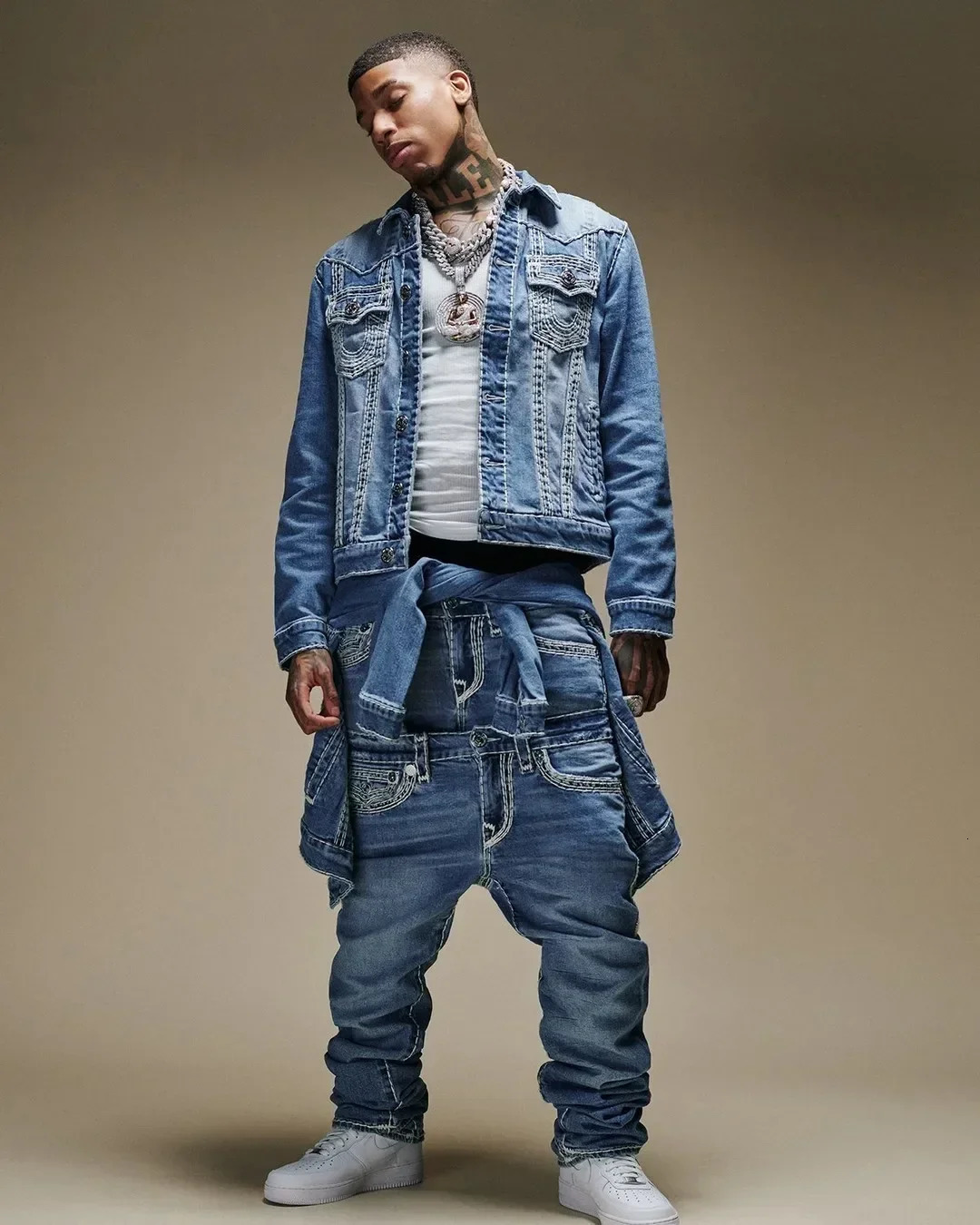 Y2k Harajuku Retro Pattern Embroidered Jeans Hip Hop Street Loose High Waist Jeans Couple 250210