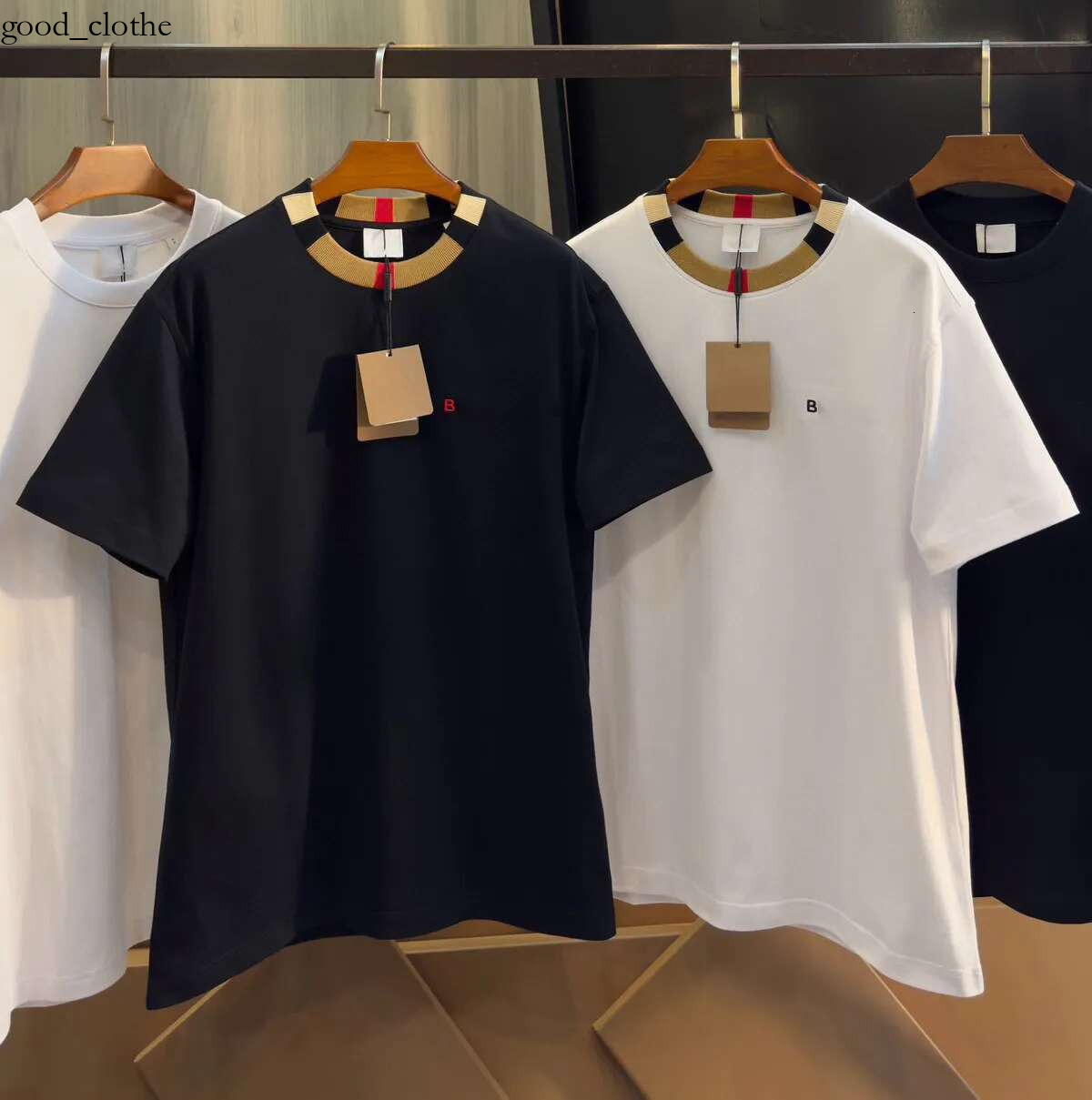 Aaaa Burgundy Shirt High Quality Classic Style T-Shirt Designer Men's T-Shirt Summer Blueberry T-Shirt Men's Top Cotton T-Shirt Short Sleeved Clothing 0F